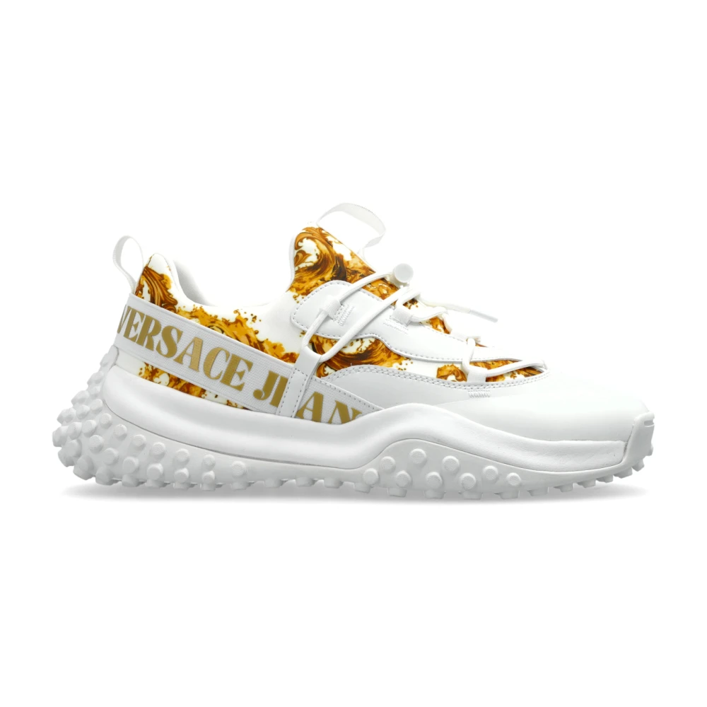 Versace Jeans Couture Barocco Patterned Sneakers Heren Schoenen Wit