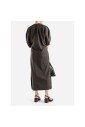 robe-en-coton-marron-torsadee