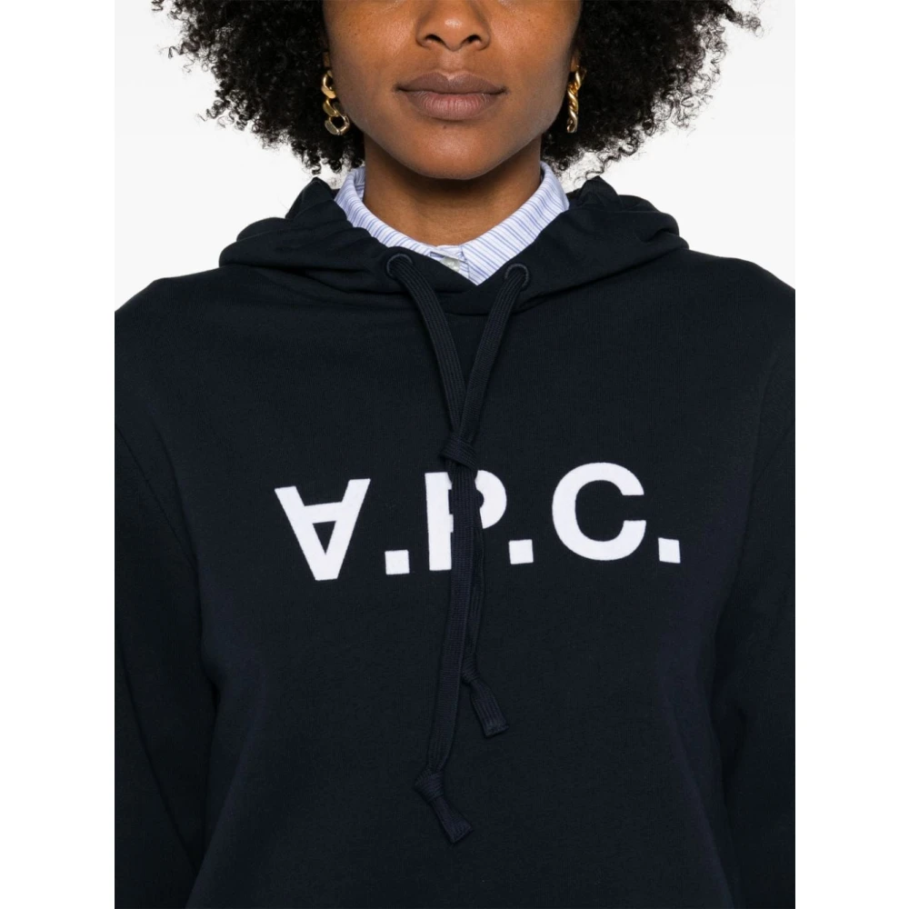 A.p.c. Blauwe Sweatshirt Damesmode Aw24 Blue Dames