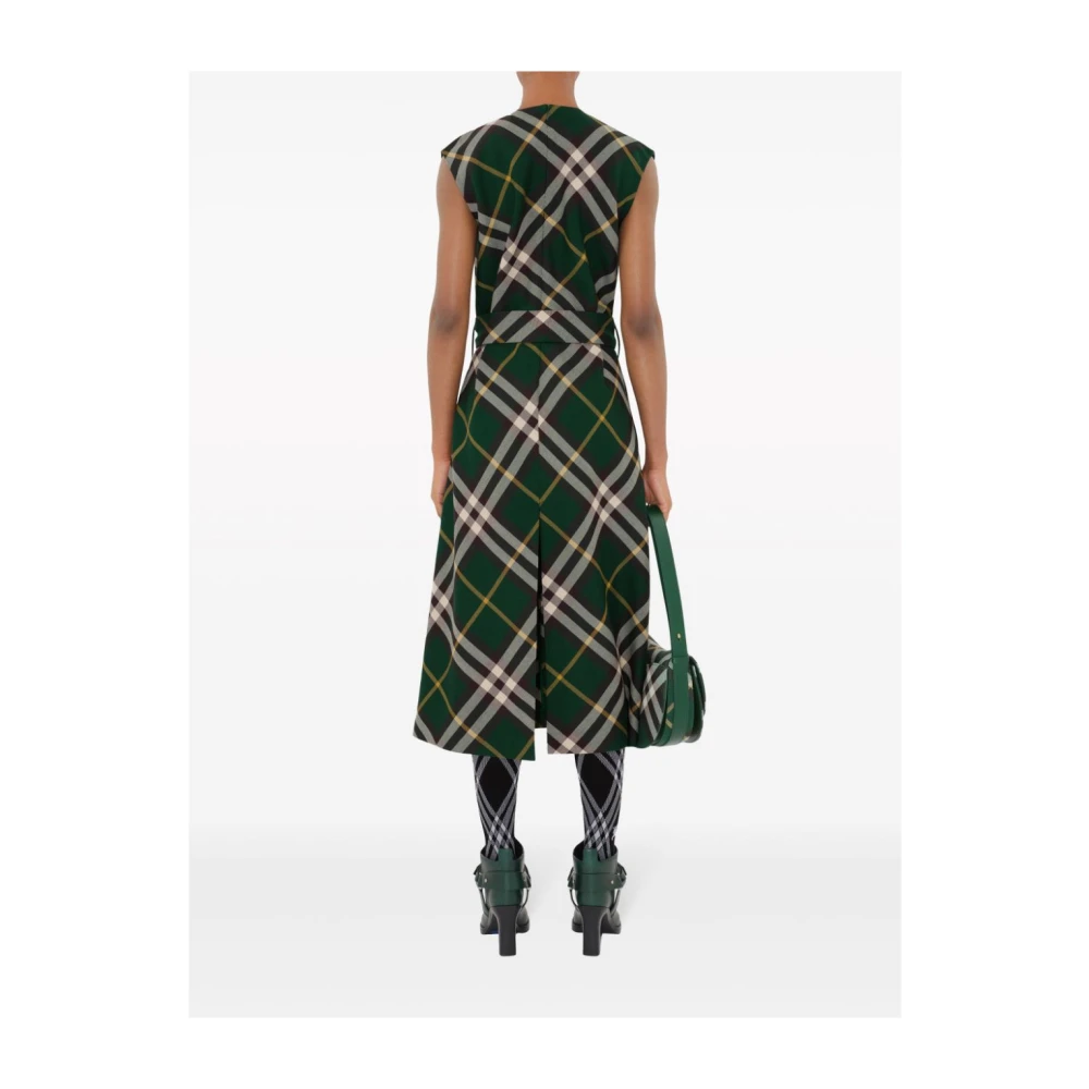 Burberry Midi Dresses Green Dames