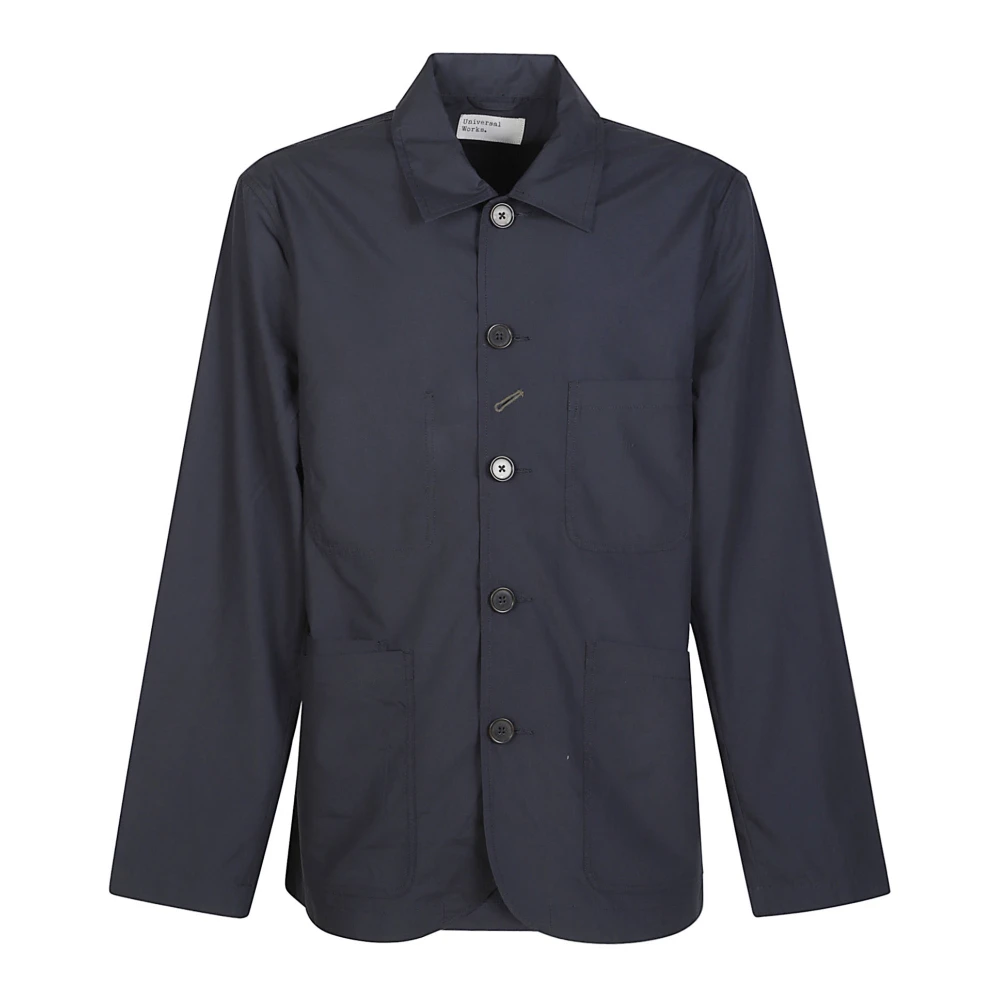 Universal Works Men's Blue Light Jackets, S, Light Jackets