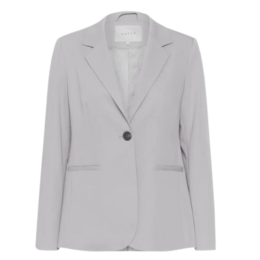 Kaffe Blazer Sakura Strakke Pasvorm Gerecycled Polyester Gray Dames