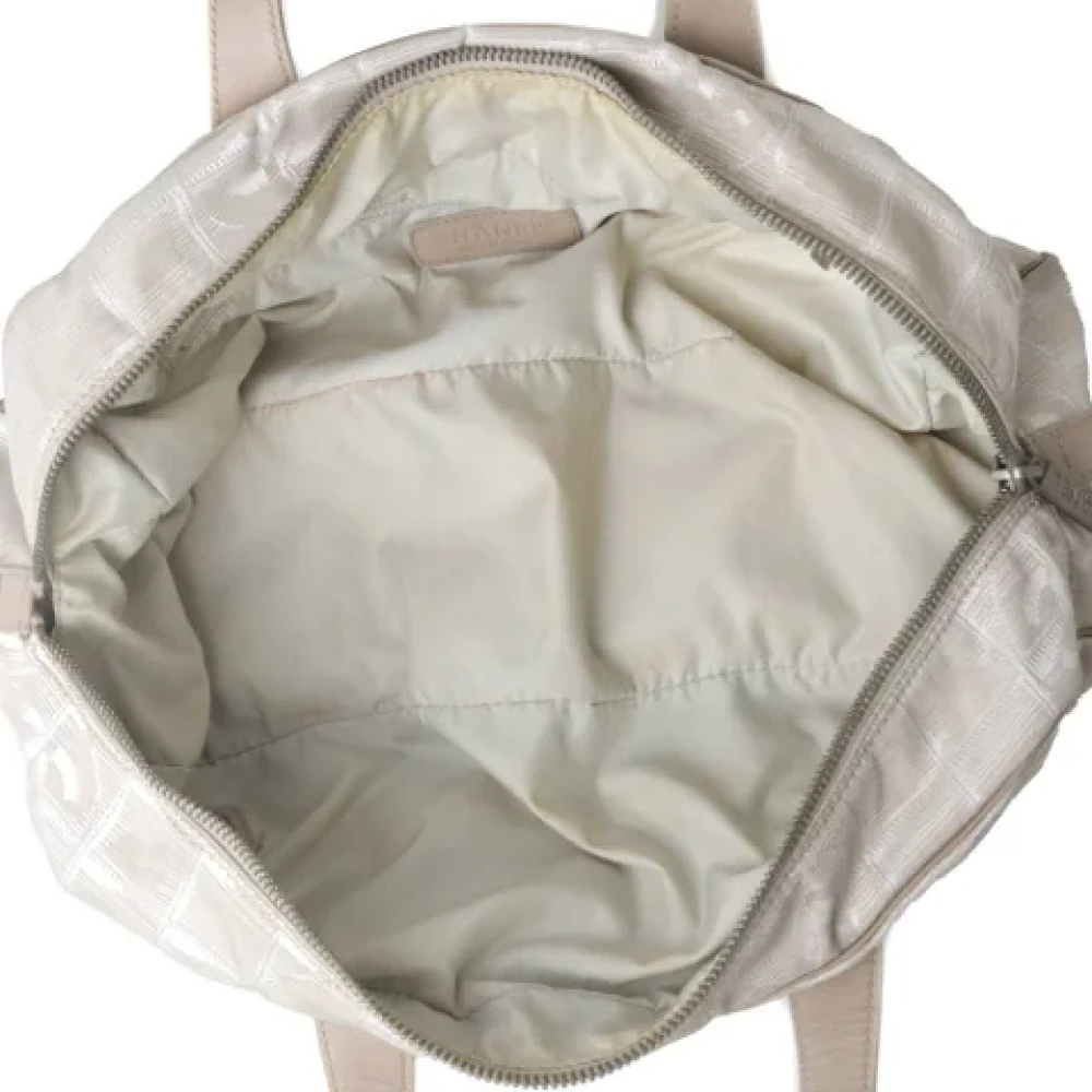 Chanel Vintage Pre-owned Fabric chanel-bags Beige Dames