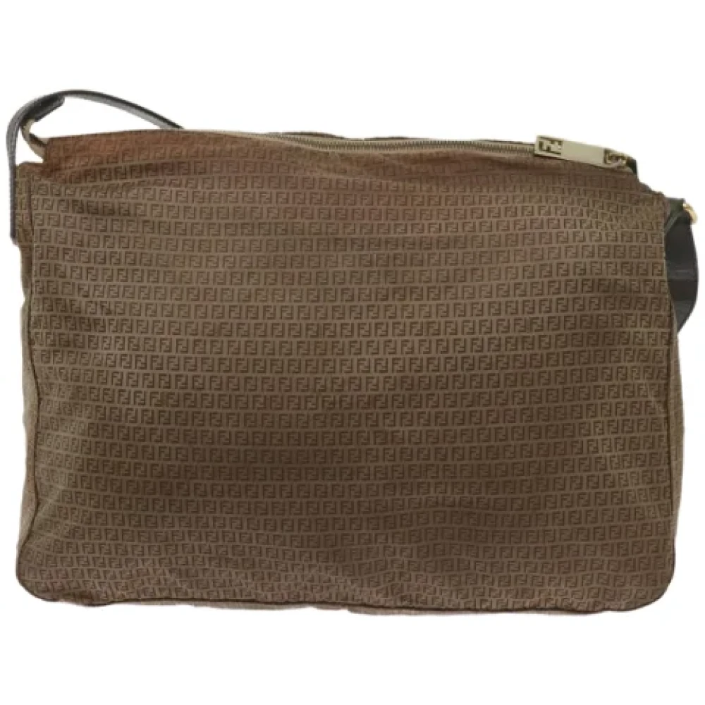 Fendi Vintage Pre-owned Canvas fendi-bags Brown Dames