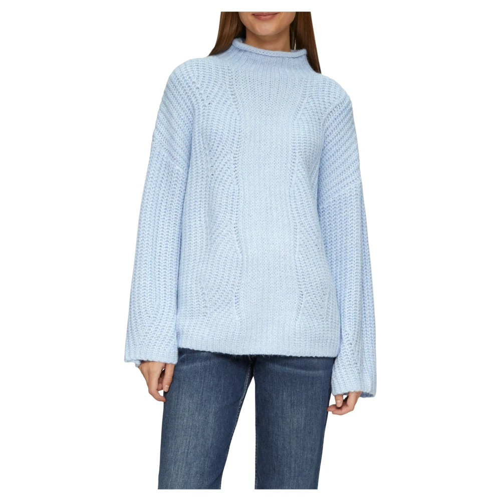 s.Oliver Alpaca Mix Relaxed Fit Sweater Blue Dames