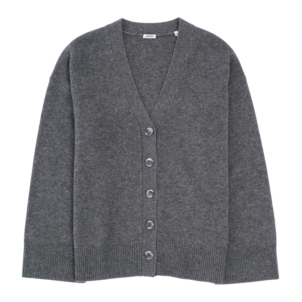 Aspesi Luxe Cashmere Vest in Donkergrijs Gray Heren