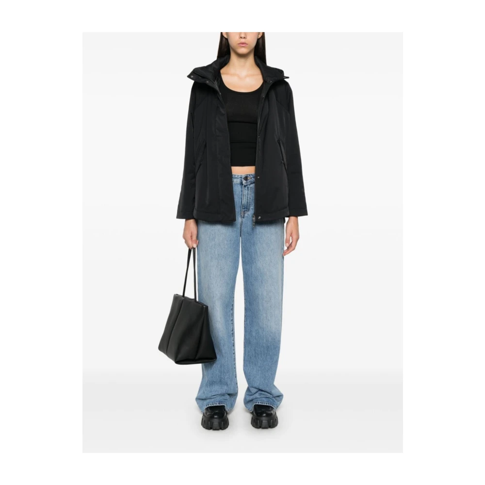 Herno Stijlvolle Hoodie Jas Black Dames