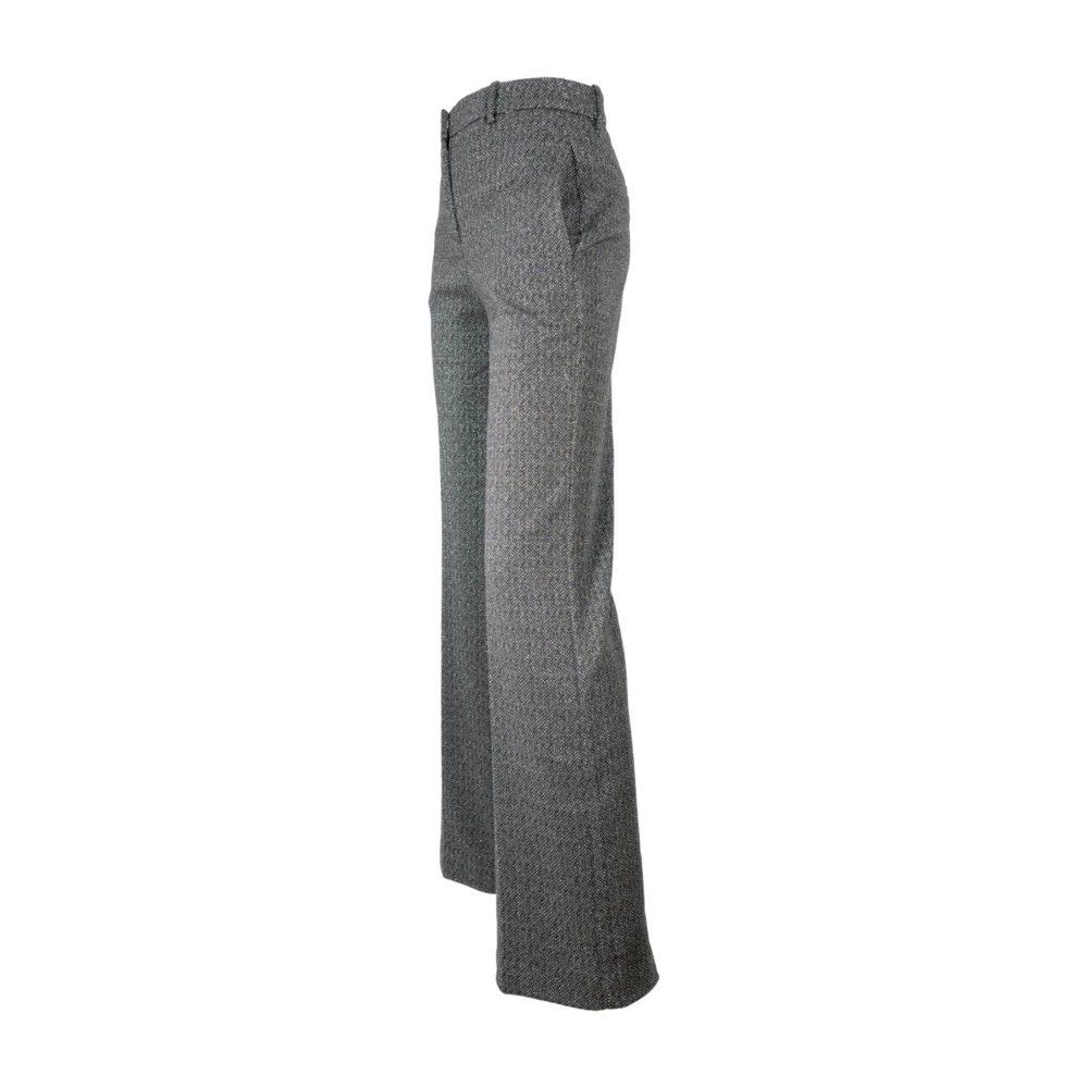 Kaos Palazzo Lurex Broek Zwart Black Dames