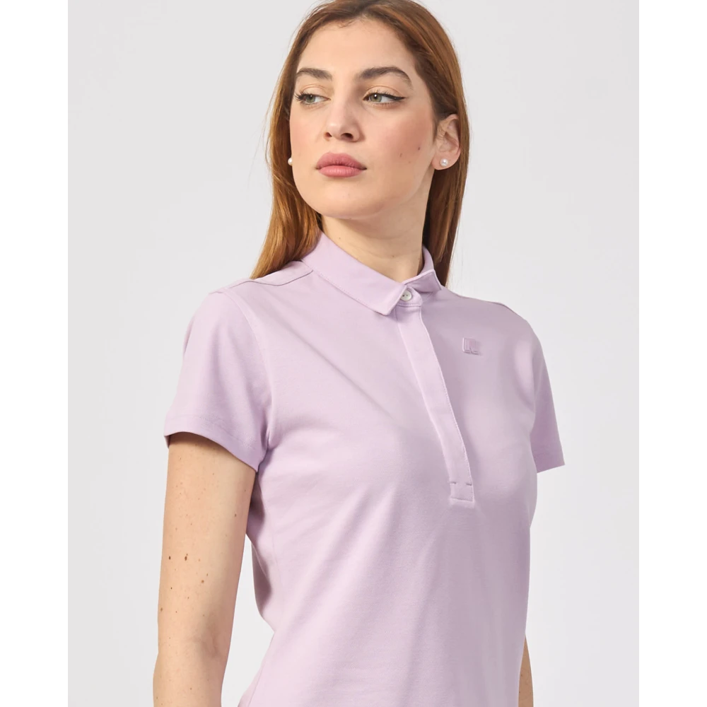 K-way Paarse poloshirt voor vrouwen Purple Dames