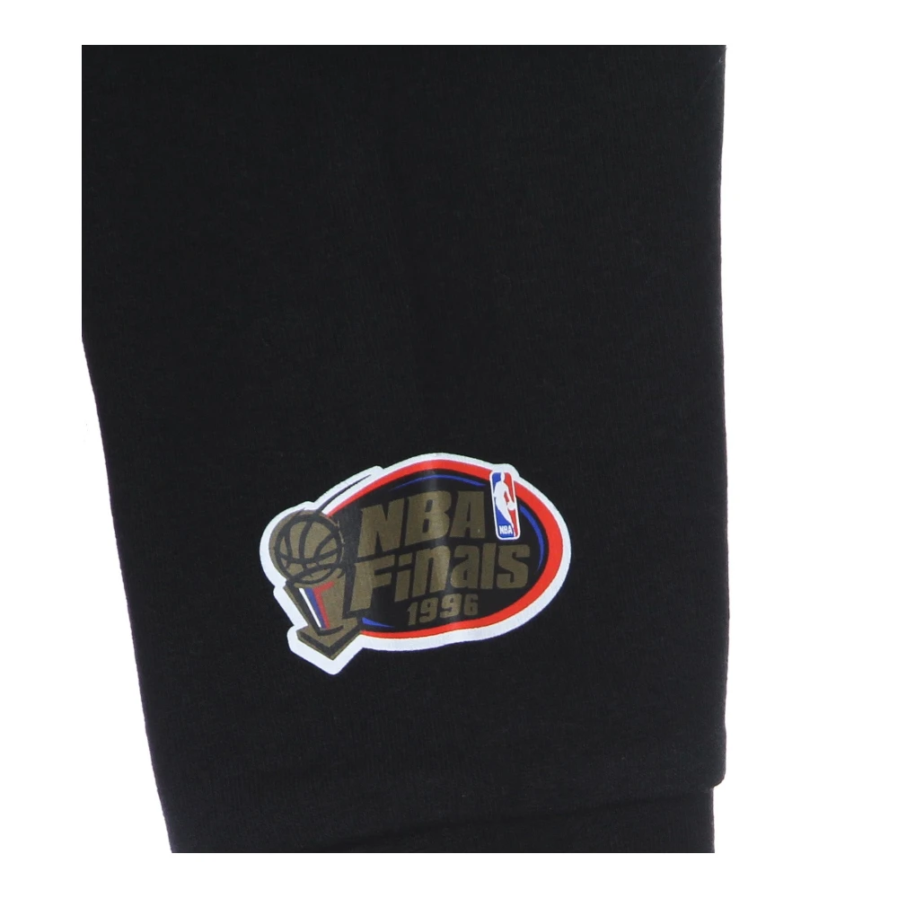 Mitchell & Ness Chicago Bulls Cropped Logo Hoodie Black Heren