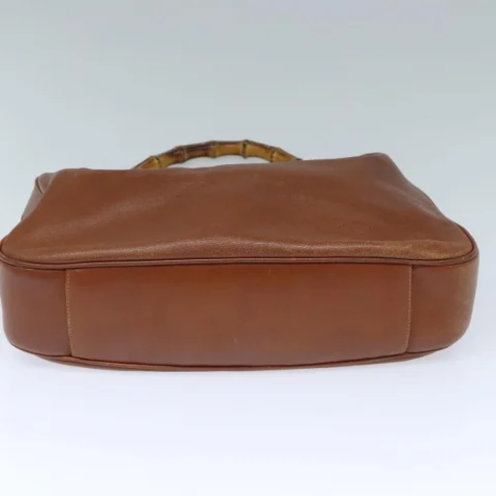 Gucci Vintage Pre-owned Leather gucci-bags Brown Dames