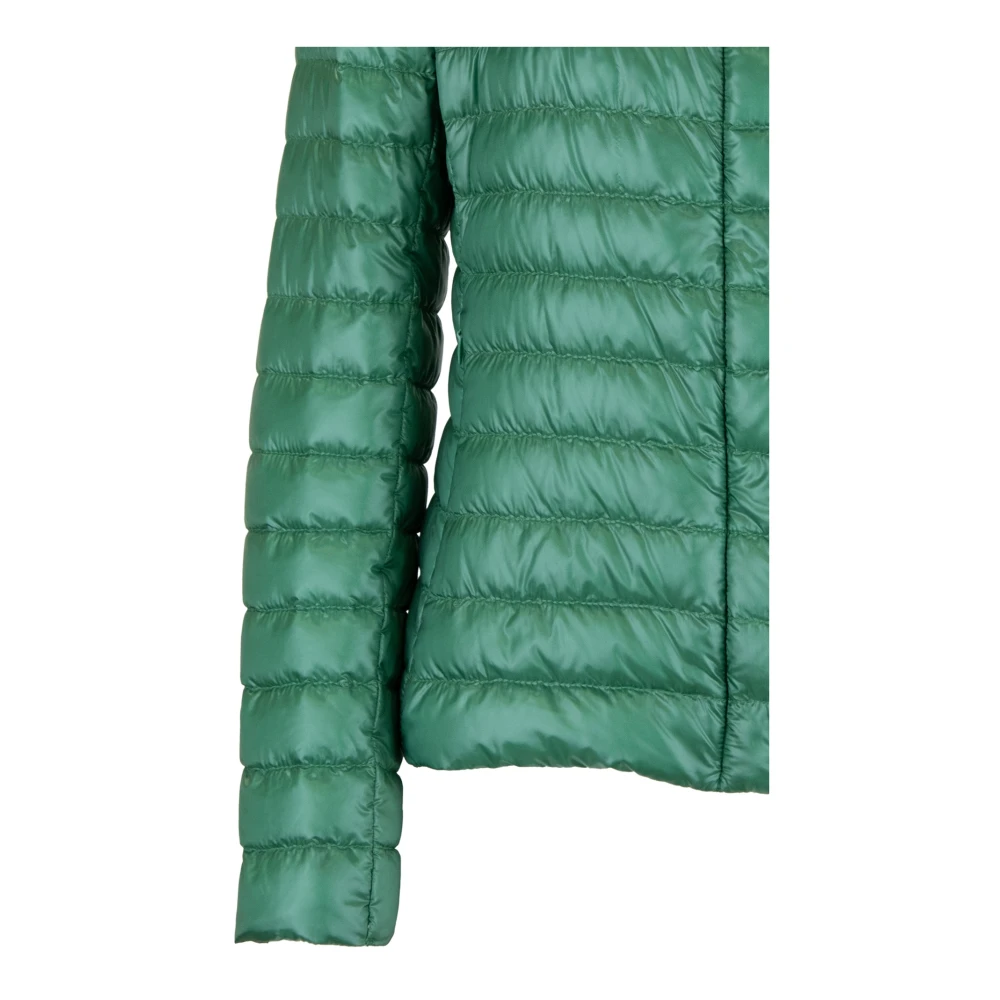 Herno Korte donsjas met hoge kraag Green Dames
