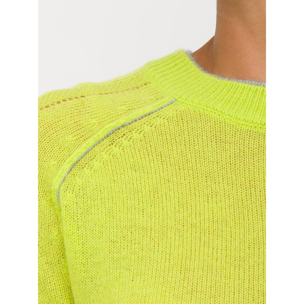 Nenette Groene Kasjmier Trui met Lange Mouwen Green Dames