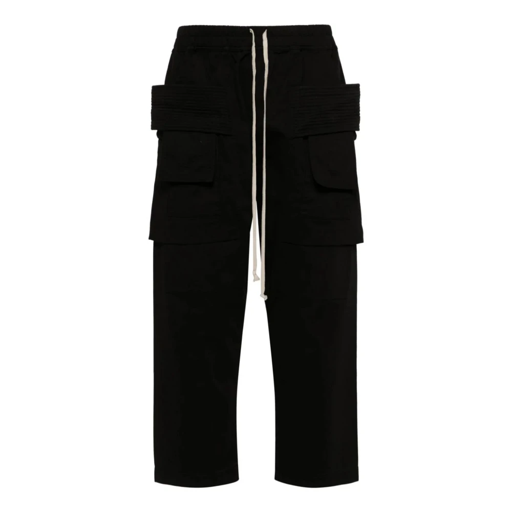 Rick Owens Zwarte Cargo Broek Creatch Stijl Black Heren