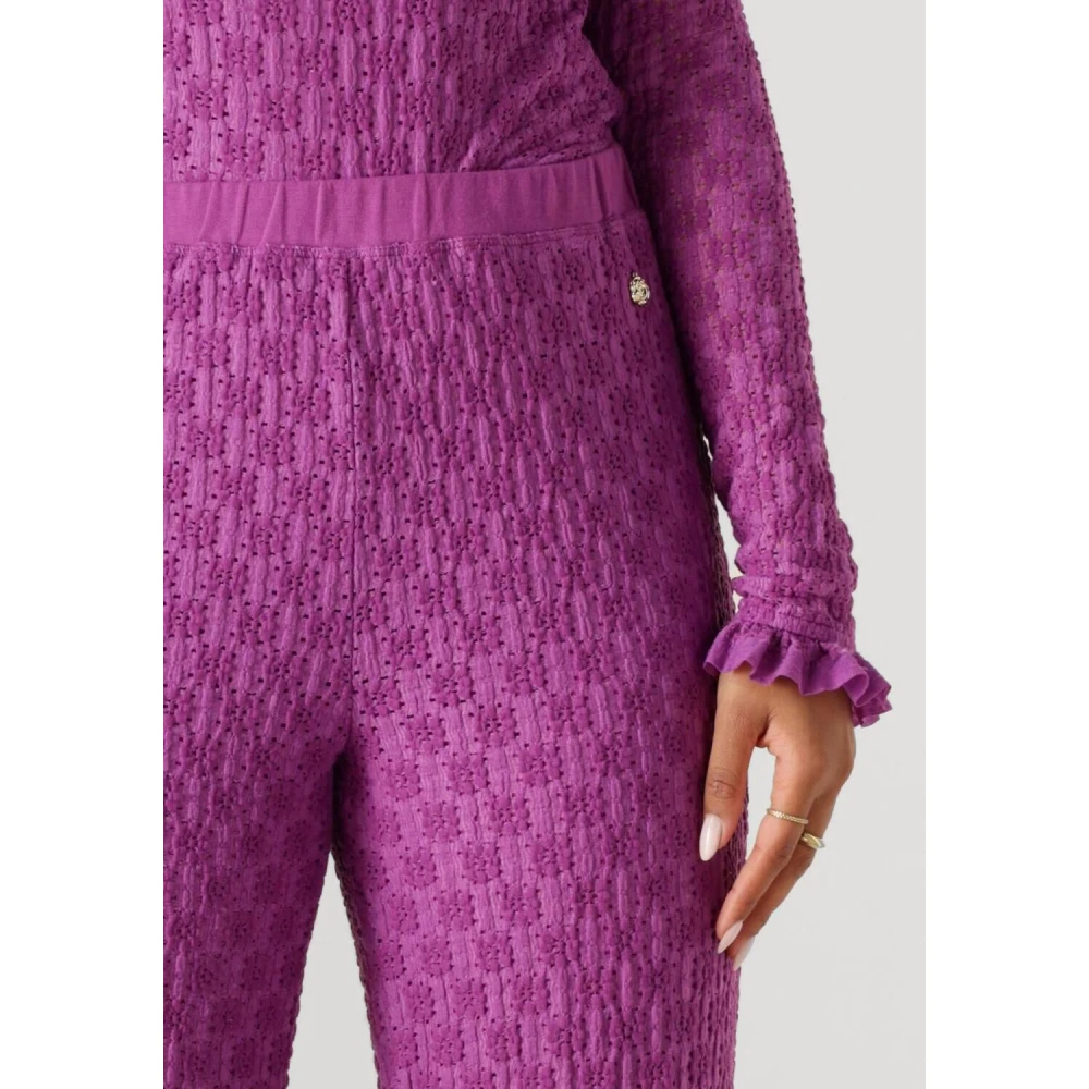 Harper & Yve Paarse Lora-Pa Broek Set Purple Dames