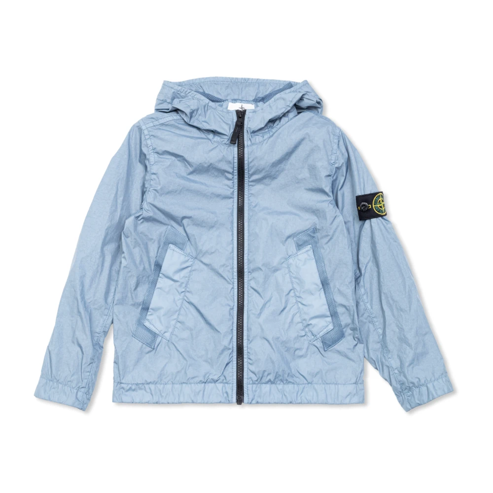 Stone Island Lightweight Jacket - Unisex - Light Jackets - Blue - 8 Y - Kids