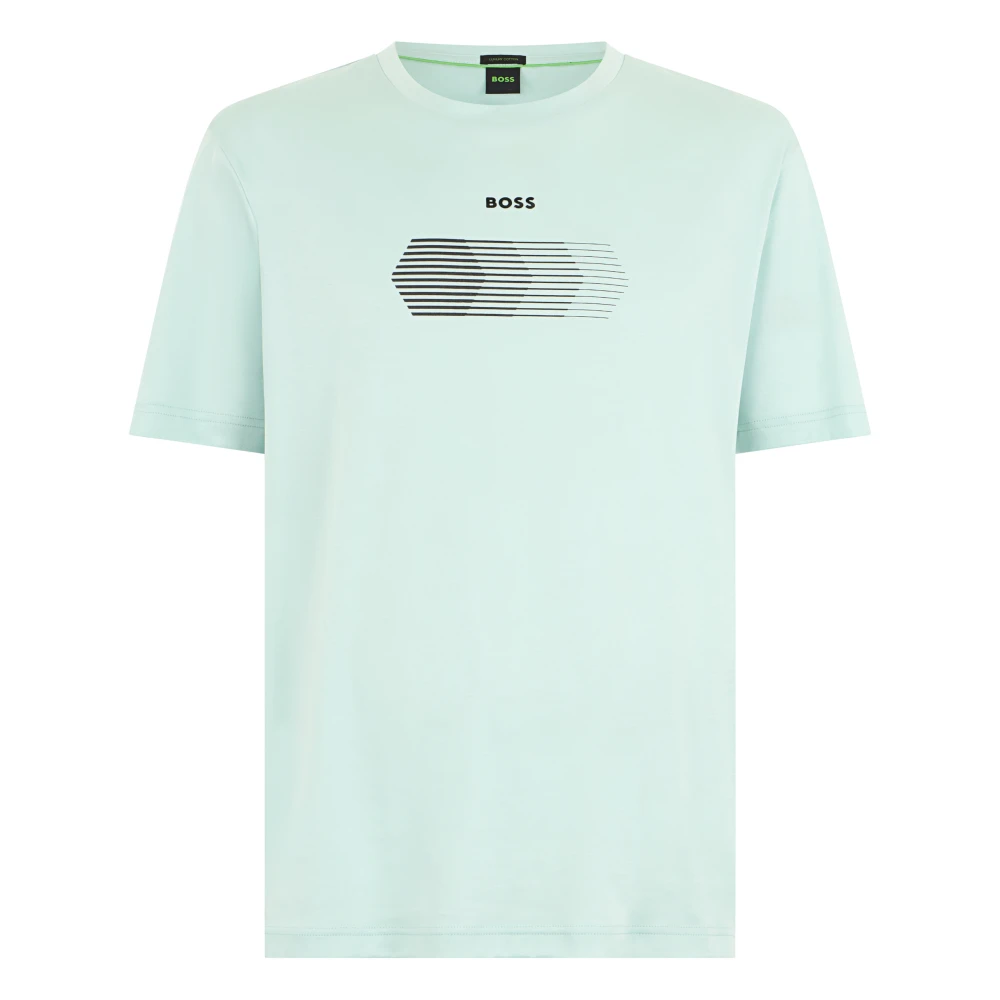 Hugo Men's Green T-Shirts, Xl, Cotton T-Shirt