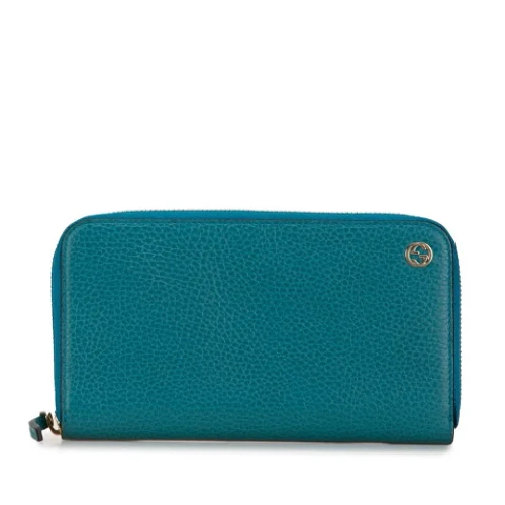 Gucci Vintage Pre-owned Leather wallets Green Dames