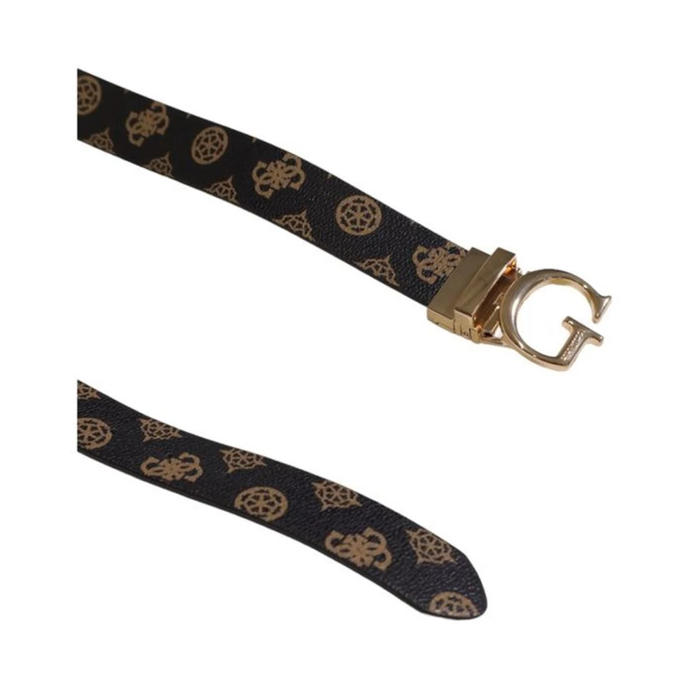 Guess Bruin Polyurethaan Dames Riem Herfst Winter Collectie Brown Dames