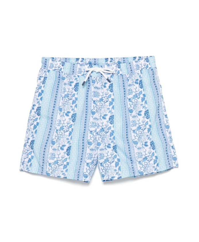 shorts-de-bain-bleus-a-motif-vetements