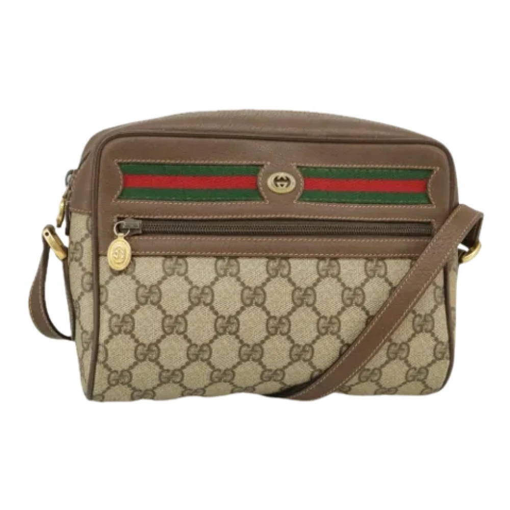 Gucci Vintage Pre-owned Leather gucci-bags Beige Dames