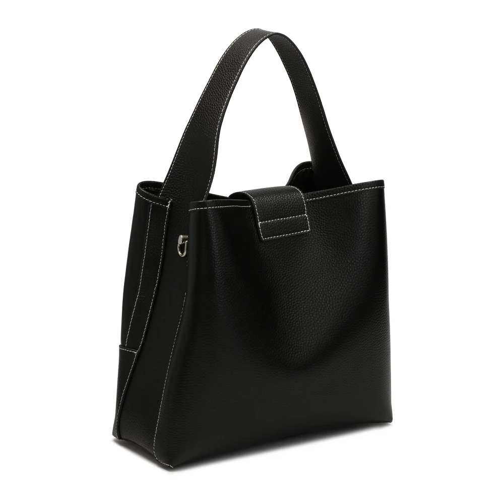 Kazar Zwarte handtas met elegant slot Black Dames