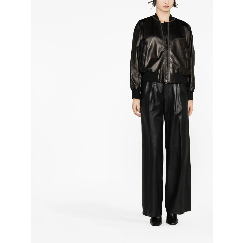 BRUNELLO CUCINELLI Leather Jackets Black Dames