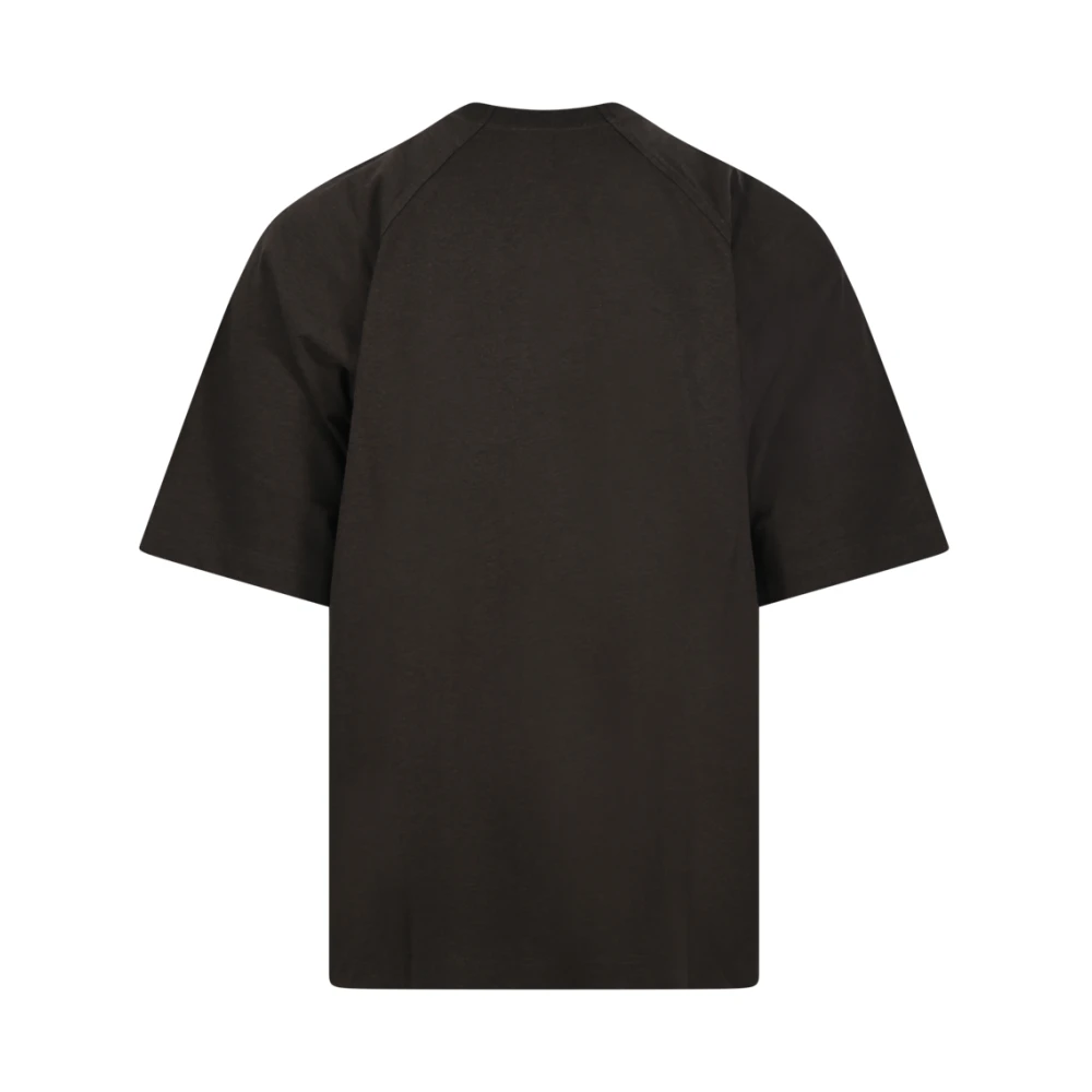 Jacquemus Bruine Typo T-shirt Brown Heren