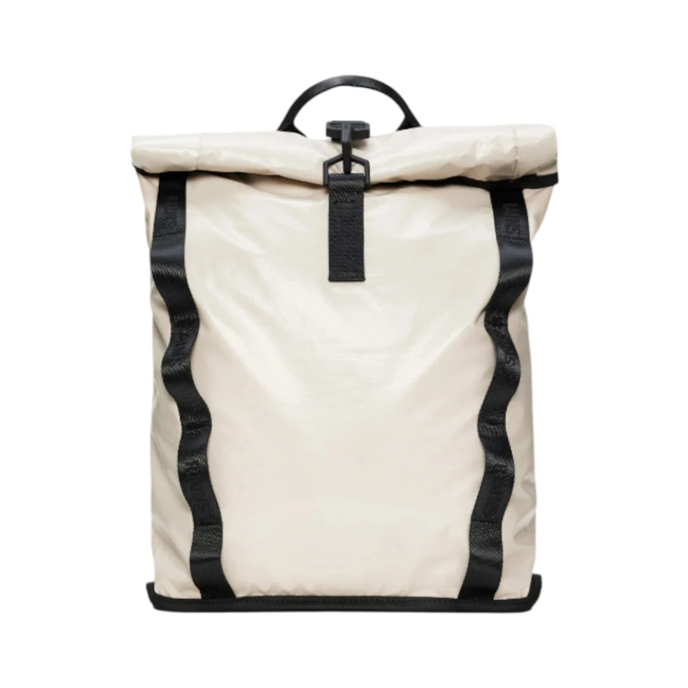 Rains Beige Waterdichte Stoffen Rugzak met Handvat Beige Dames