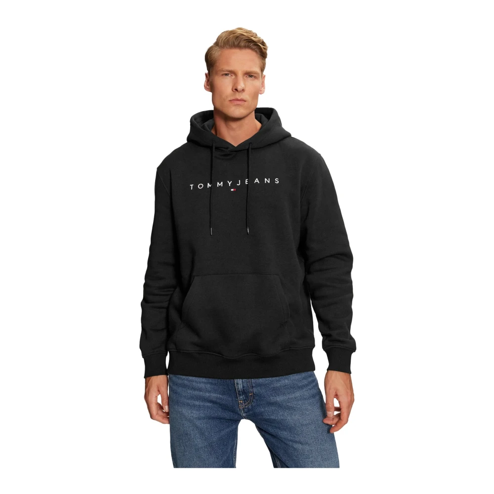 Tommy Jeans Eco-Vriendelijke Heren Capshirt Sweatshirt Black Heren