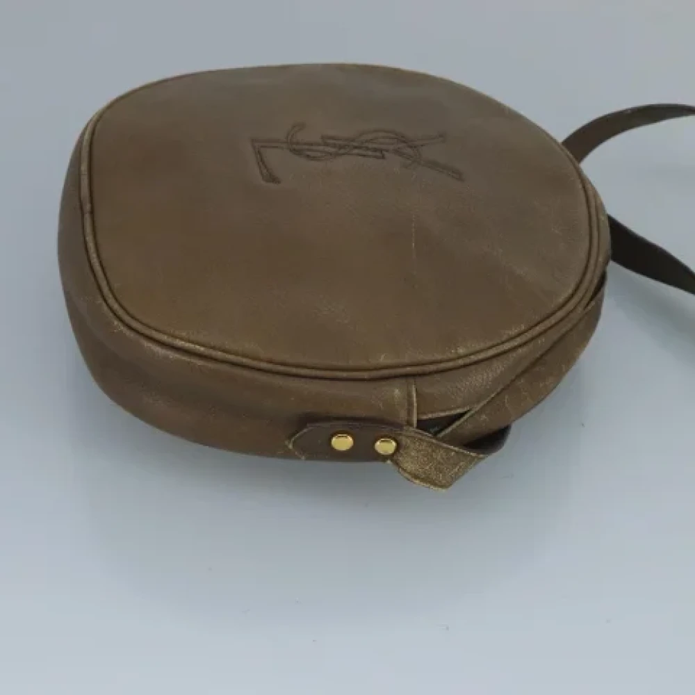 Saint Laurent Vintage Pre-owned Leather shoulder-bags Brown Dames