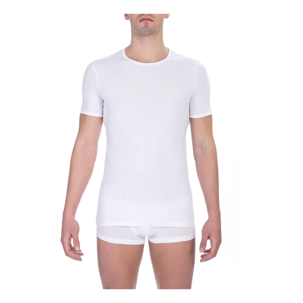 Bikkembergs Men's White Cotton Crew Neck T-Shirt Pack - T-Shirts - S- Tops