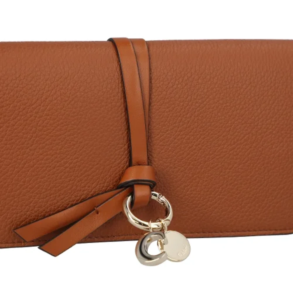 Chloé Leather wallets Brown Dames