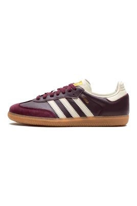 Samba OG Maroon Gold Metallic Sneakers
