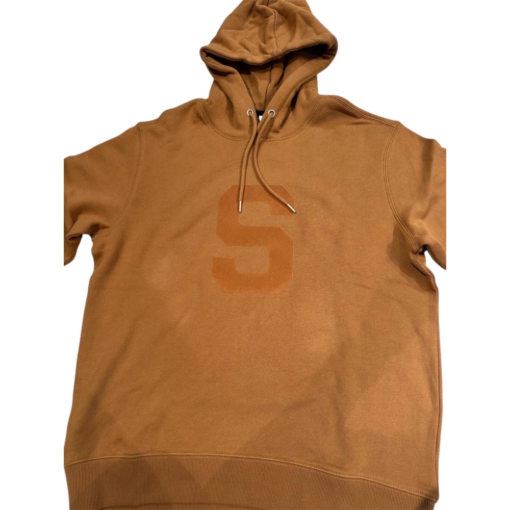 Sun68 Katoenen Hoodie Toon-op-toon Brown Heren