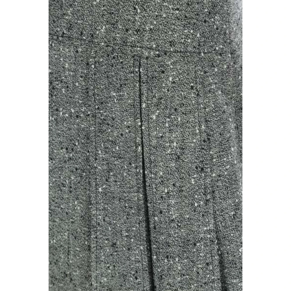 Durazzi Milano Grijze Geplooide Midi Rok met Studs en Metalen Oogjes Gray Dames