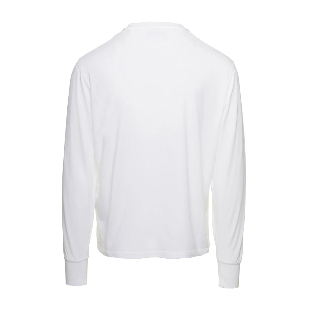 Tom Ford Witte T-shirts en Polos Lyocell White Heren