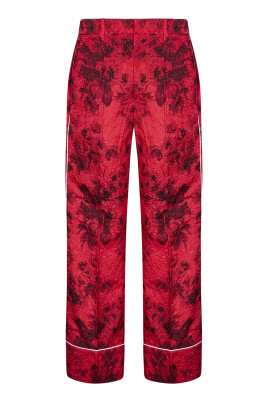 red-floral-print-straight-leg-trousers