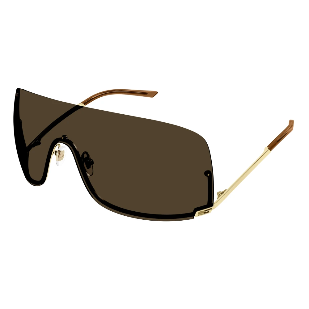 Gucci Unisex Brown Shield Sunglasses - Sunglasses - One Size - Accessories