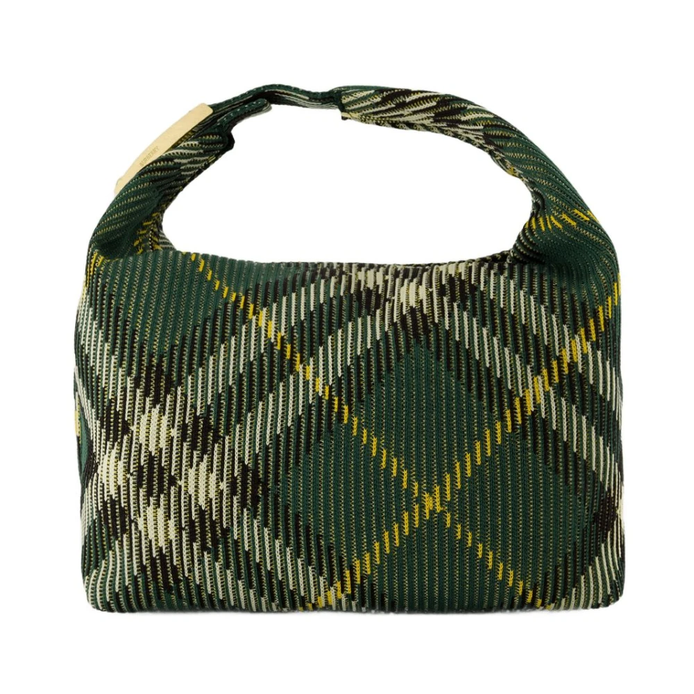 Burberry Women's Green Handbags, One Size, Medium Peg Shoulder Bag - Nylon