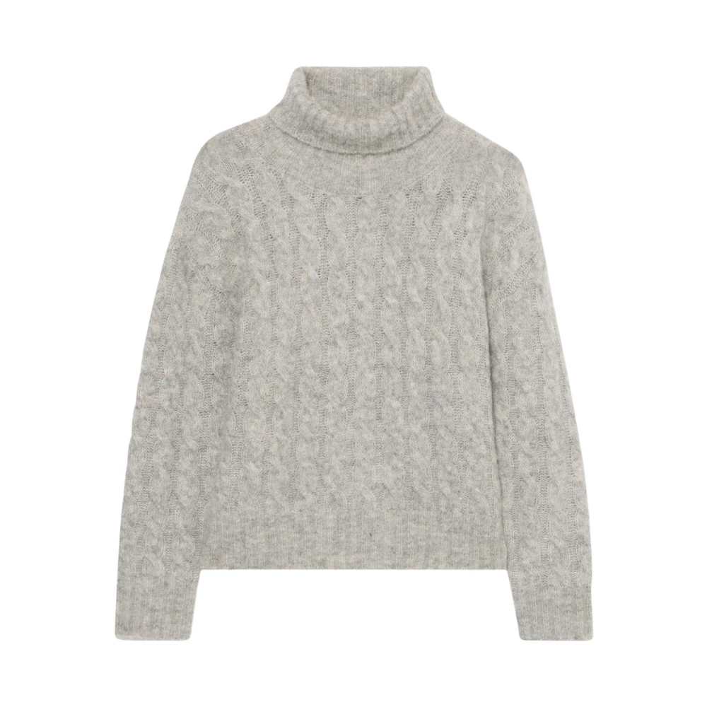 Brooks Brothers Women's Gray Brushed Lambswool Turtleneck - Turtlenecks - Xs - Knitwear