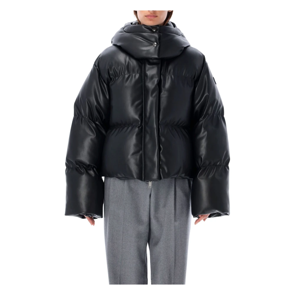 Stella Mccartney Zwarte Eco Nappa Donsjas Black Dames