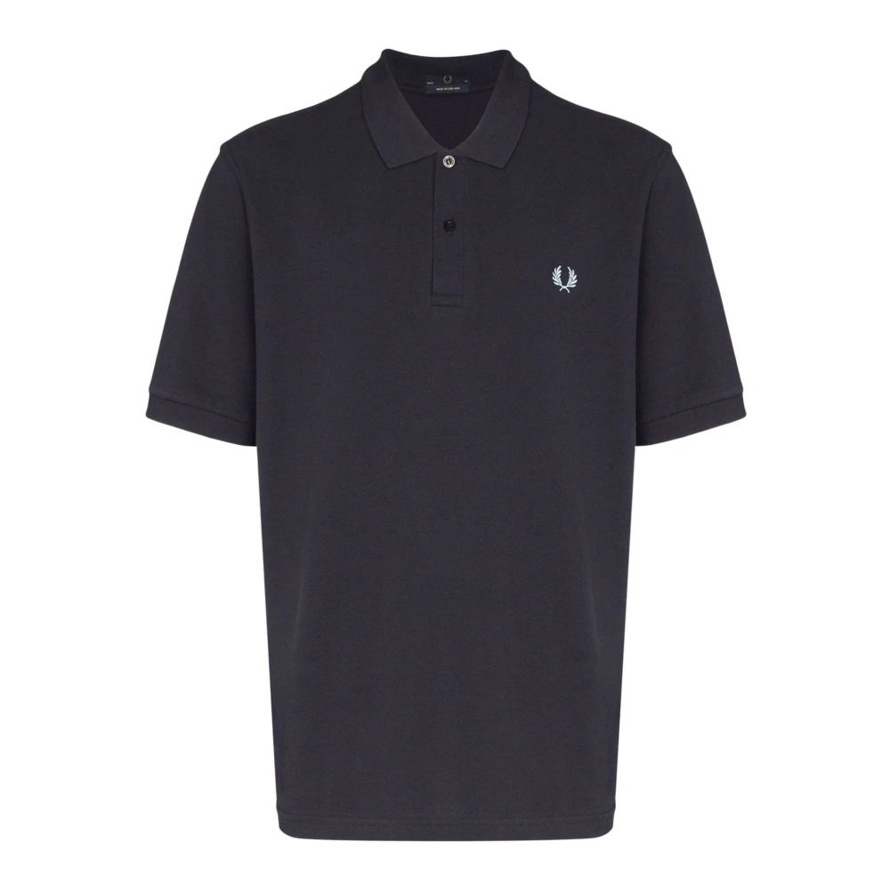 Fred Perry Men's Blue Polo Shirts, L, Classic Polo Shirt