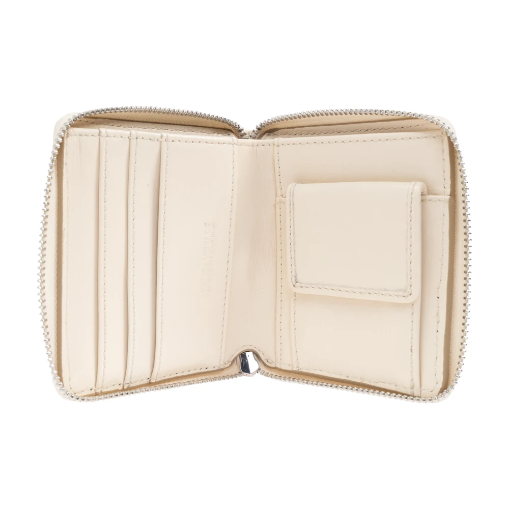 Zadig & Voltaire Portemonnee met logo Beige Dames