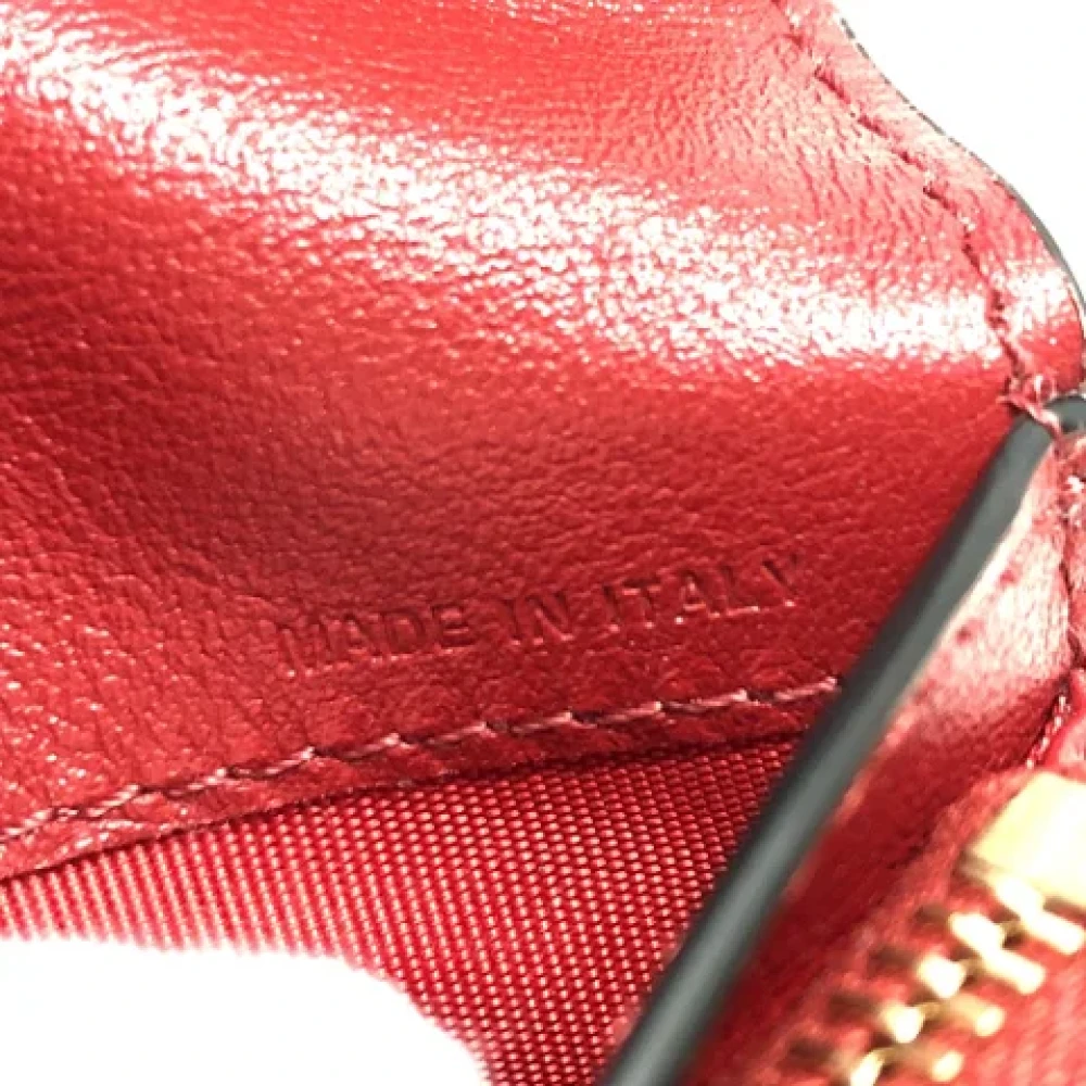 Valentino Vintage Pre-owned Leather wallets Red Dames