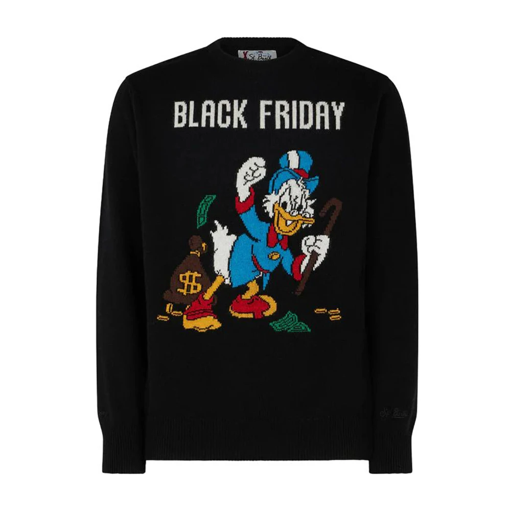 MC2 Saint Barth Zwarte Sweaters voor Heren Black Heren