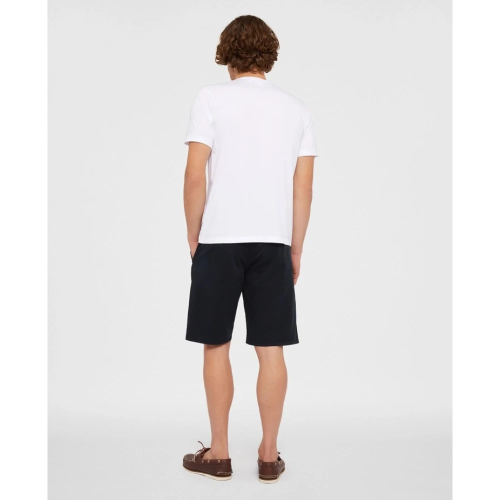 Aspesi Witte Crew Neck T-shirt met Zak White Heren