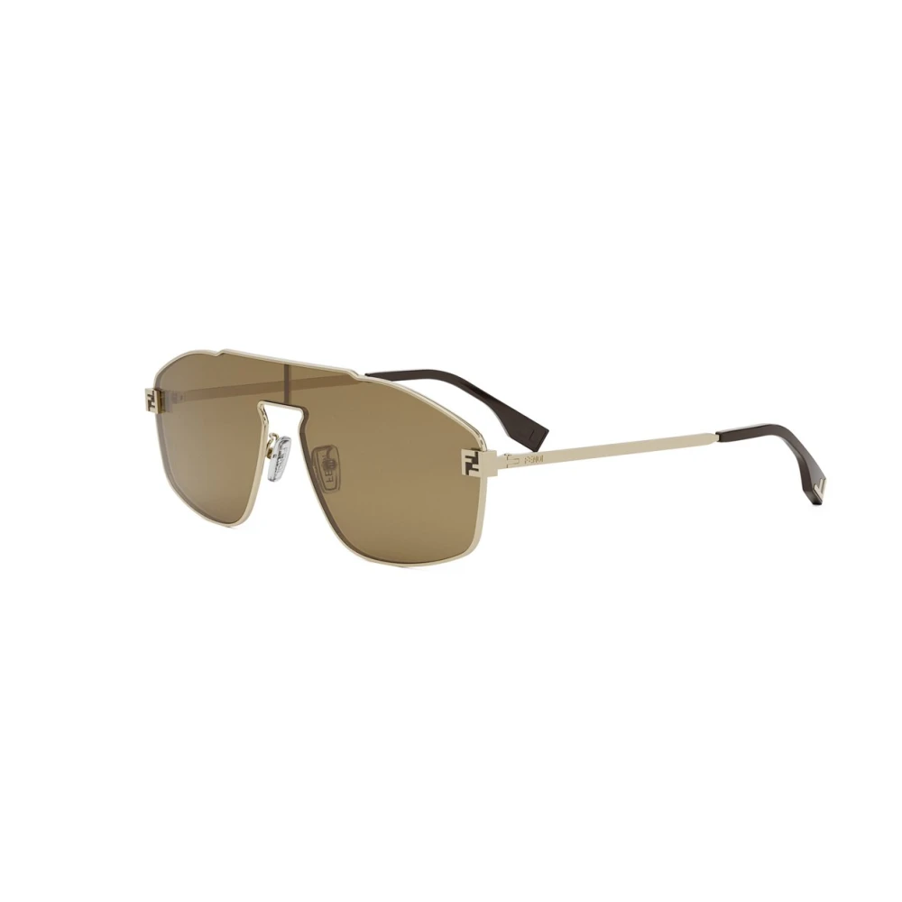 Fendi Sky Mask Sunglasses - Male - Sunglasses - Yellow - One Size - Accessories