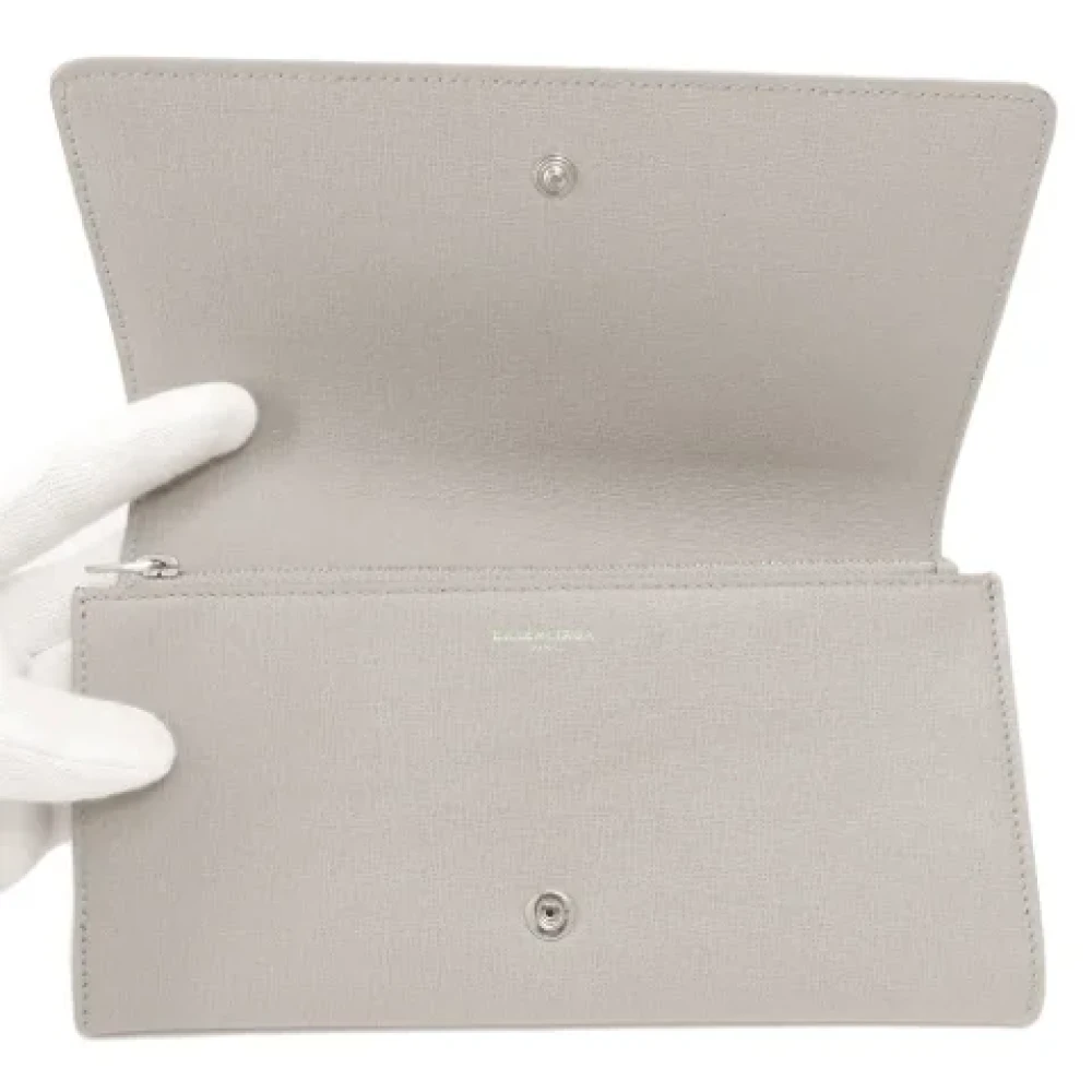 Balenciaga Vintage Pre-owned Leather wallets Gray Dames