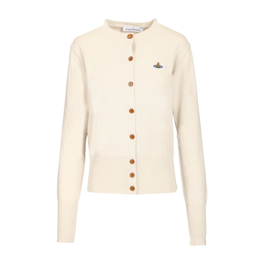 Vivienne Westwood Bea Cardigan - Female - Cardigans - White - M - Knitwear